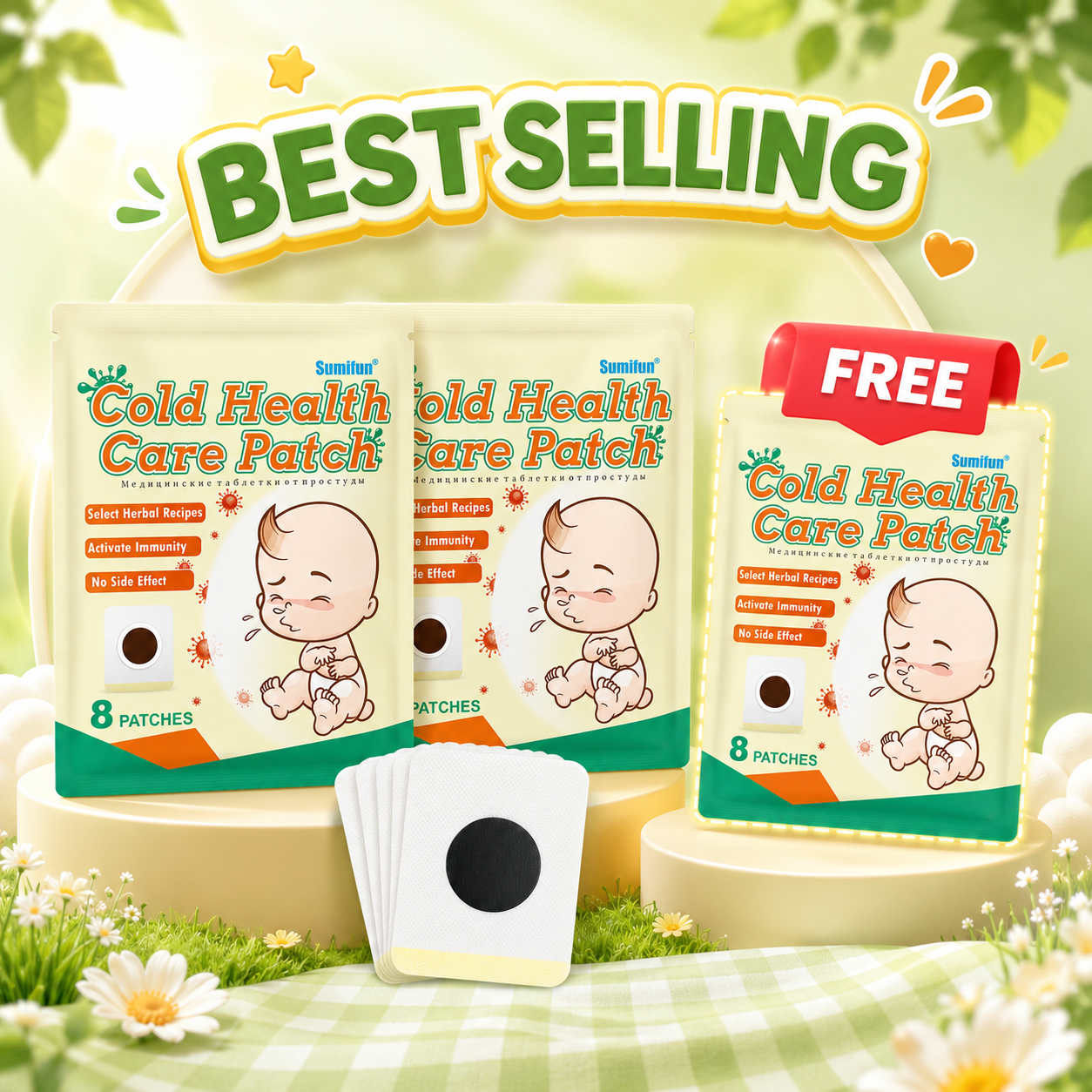 Set Jimat Baby Cough Patch